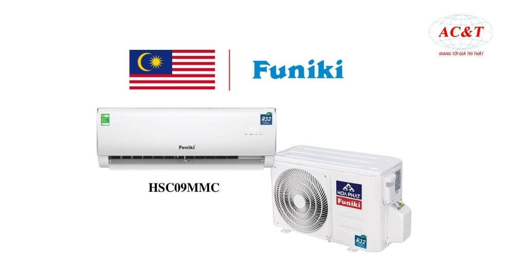 Điều hoà Funiki HSC09MMC nhập khẩu nguyên bộ chính hãng từ Malaysia