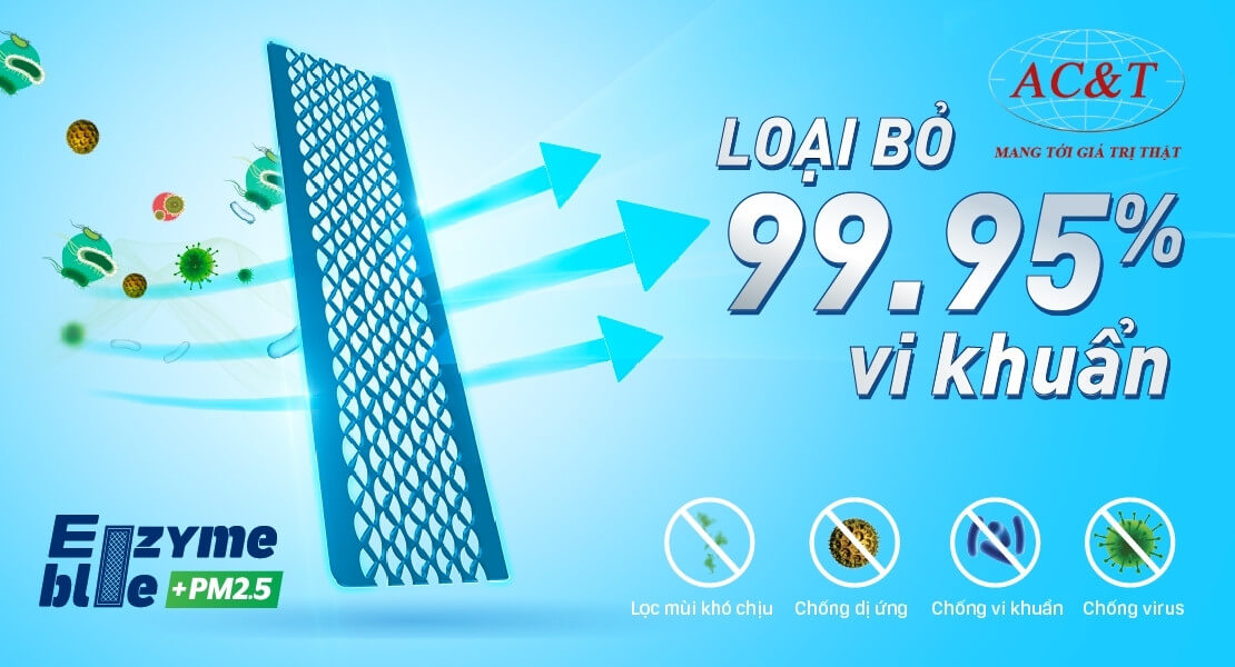 Phin lọc Enzymblue kết hợp lọc bụi mịn PM2.5