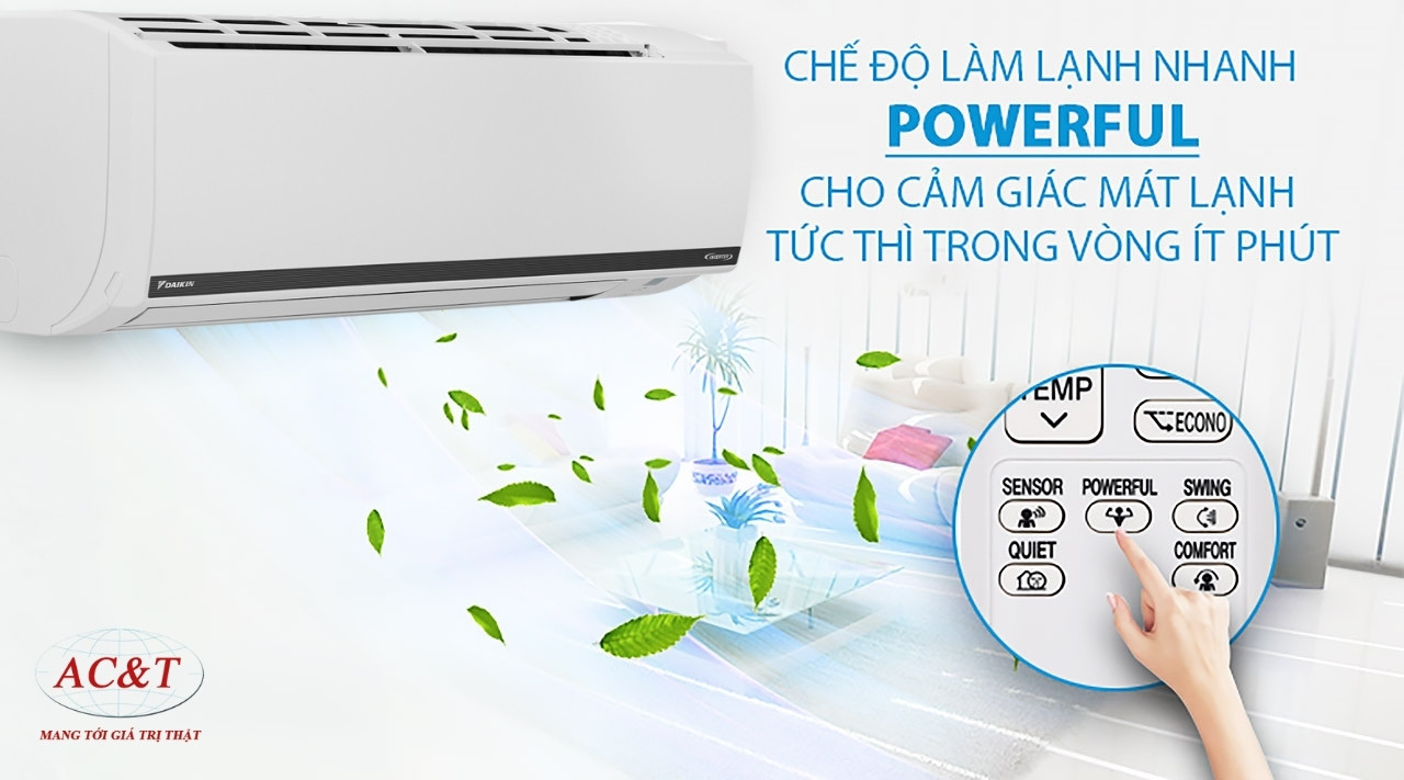 Chức năng Powerful Daikin FTKB35WAVMV